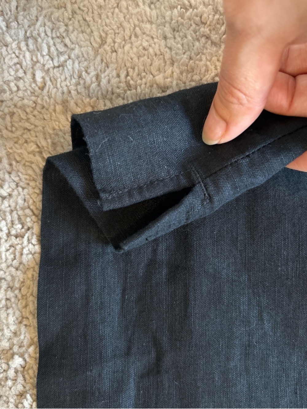 J. Crew One-Shoulder Linen Ruffle Dress - Picture 4 of 7